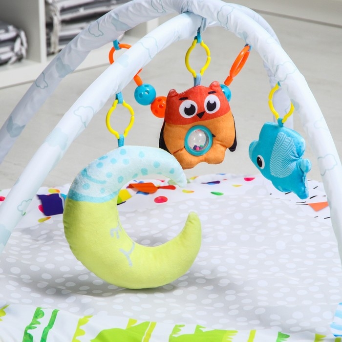 Развивающий коврик «Совушка», подушечки, с дугами, 84х82х0,5 Развивающий коврик «Совушка», подушечки, с дугами, 84х82х0,5