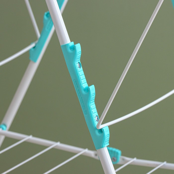 Сушилка для белья двухуровневая, рабочая длина 21 м, цвет белый Сушилка для белья двухуровневая, рабочая длина 21 м, цвет белый