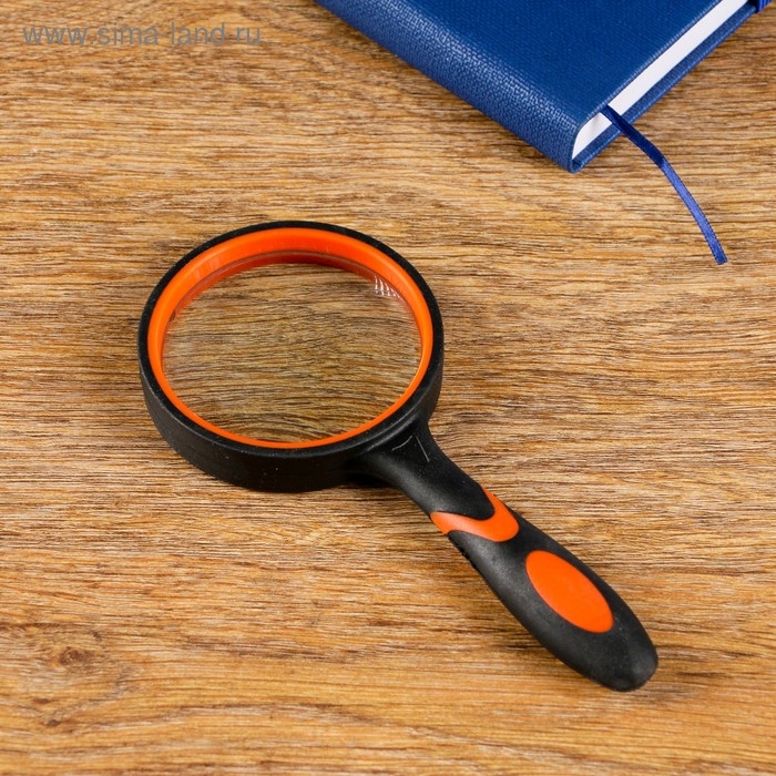 Лупа классическая, прорезиненный корпус 8х, d=6,5см Лупа классическая, прорезиненный корпус 8х, d=6,5см