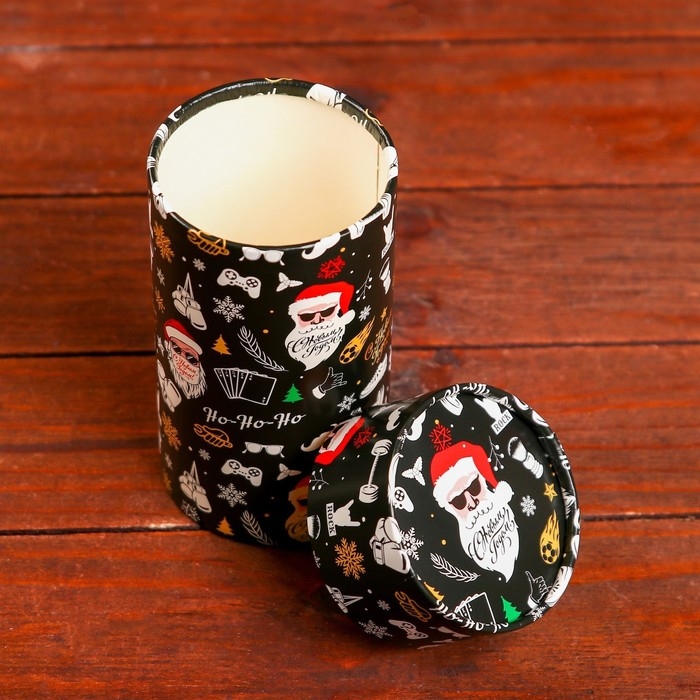 Коробка  Коробка "Дед мороз" завальцованная без окна 8 х 14,5 см