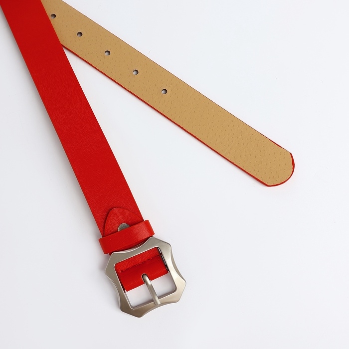 Ремень жен 04-01-02-01 Июнь6, 2,5*0,3*110 см, винт, пряжка металл мат, 1 прокол, красный Ремень жен 04-01-02-01 Июнь6, 2,5*0,3*110 см, винт, пряжка металл мат, 1 прокол, красный