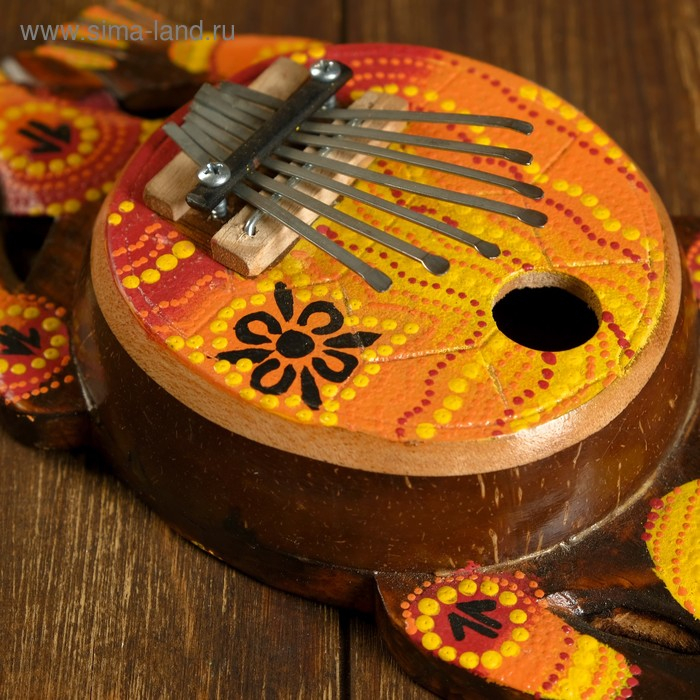 Сувенирный музыкальный инструмент Сувенирный музыкальный инструмент "Калимба Геккон" 30x14x6 см