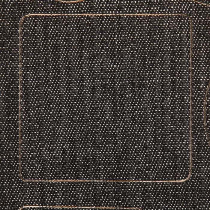 Набор заплаток джинсовых, клеевые, лист 10 &times; 18 см, 10 шт, цвет чёрная джинса