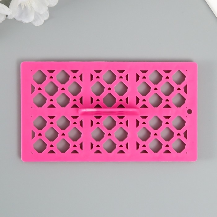 Штамп пластик  Штамп пластик "Ромб с сердечком" 12,8х7.5 см