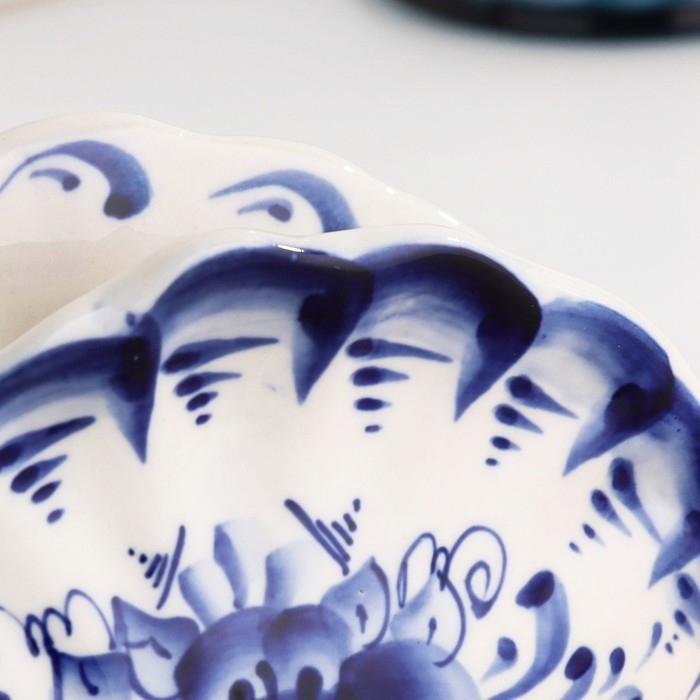 Салфетница «Ракушка», гжель Салфетница «Ракушка», гжель