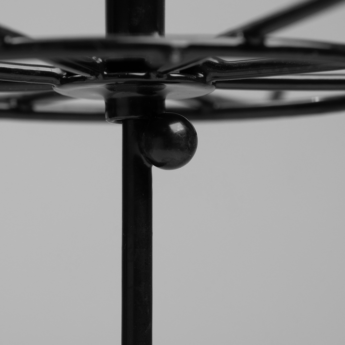 Вертушка, 2 яруса по 8 крючков, 21,5×21,5×41 см, цвет чёрный Вертушка, 2 яруса по 8 крючков, 21,5×21,5×41 см, цвет чёрный