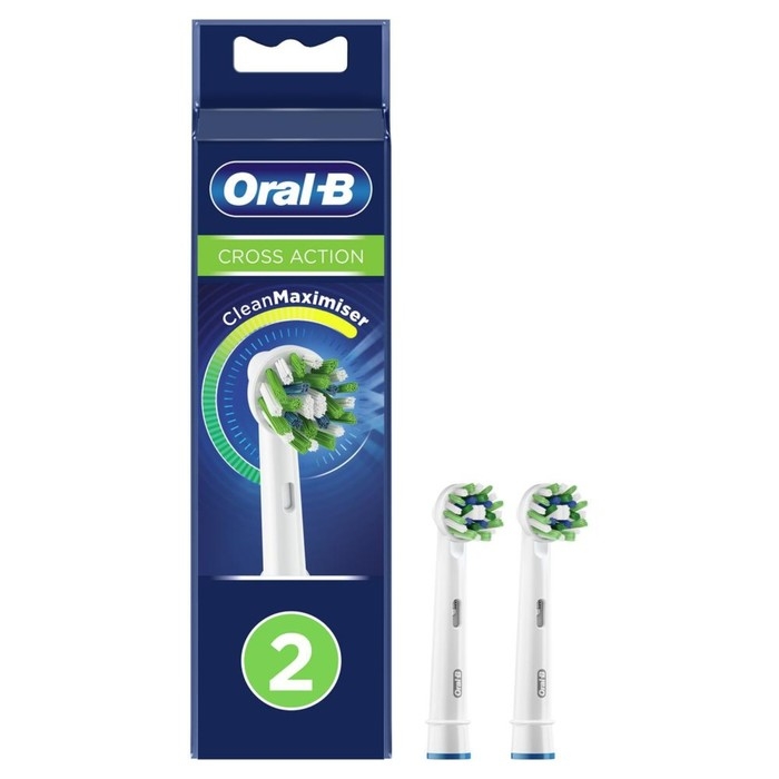 Насадка ORAL-B EB50RB, для зубной щетки CrossAction, 2 шт Насадка ORAL-B EB50RB, для зубной щетки CrossAction, 2 шт
