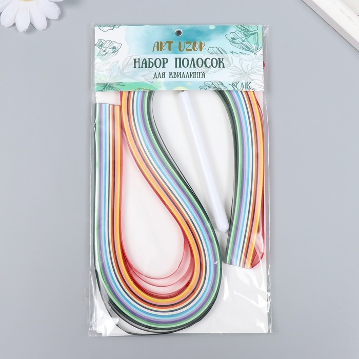 Набор для квиллинга 160 полосок шириной 0,5 см, инструмент Набор для квиллинга 160 полосок шириной 0,5 см, инструмент "Цветы" 20х8,7 см
