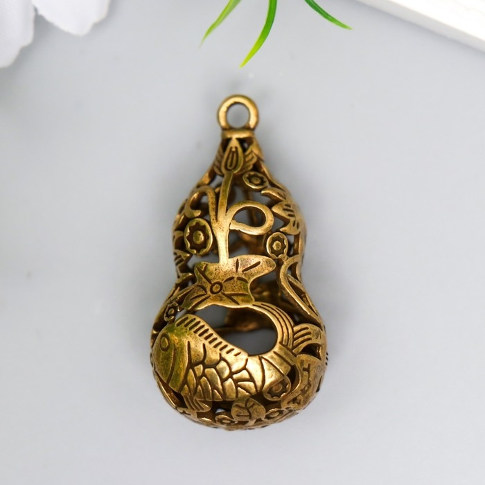 Колокольчик металл  Колокольчик металл "Тыква Горлянка" бронза 3,7х2х2 см