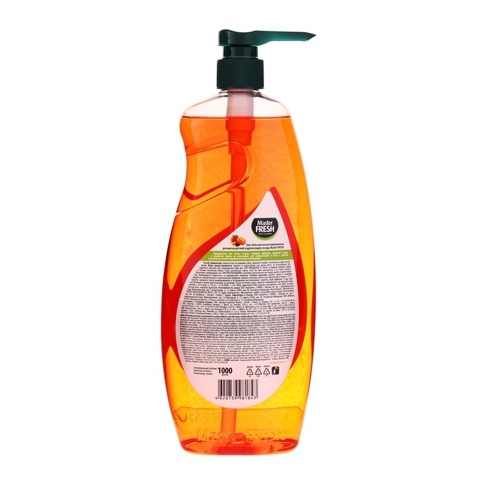 Гель-бальзам  Mater FRESH для мытья посуды, формула GOLD, манго, 1 л Гель-бальзам  Mater FRESH для мытья посуды, формула GOLD, манго, 1 л