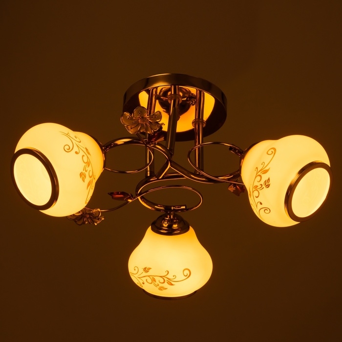 Люстра Люстра "Алана" 3х40Вт Е27 Золото МОДЕЛЬ: 2612380