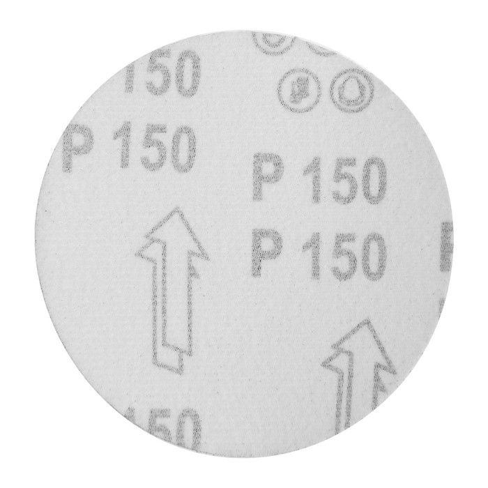 Круг абразивный шлифовальный под  Круг абразивный шлифовальный под "липучку" ТУНДРА, 125 мм, Р150, 10 шт.