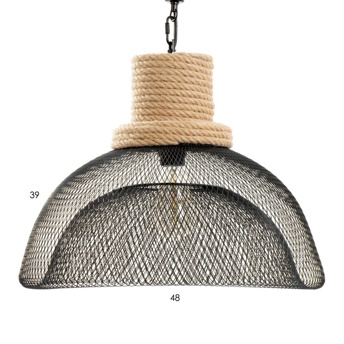 Люстра BayerLux "Райбен" 1хЕ27 черный 44х44х60см