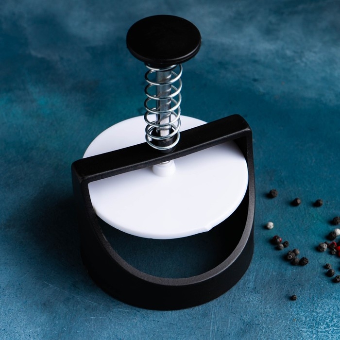 Пресс для бургеров Доляна, d=9,2 см, цвет чёрный Пресс для бургеров Доляна, d=9,2 см, цвет чёрный