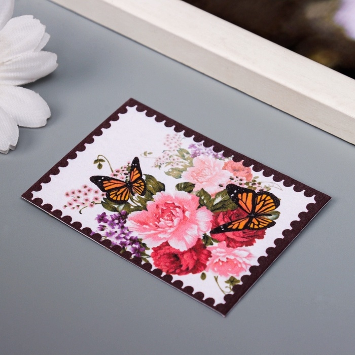 Набор открыток с семенами  Набор открыток с семенами "Вырасти сам" "Бабочки" 5*7см