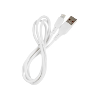 Кабель D-01L, Lightning - USB, 2.4 А, 1 м, белый