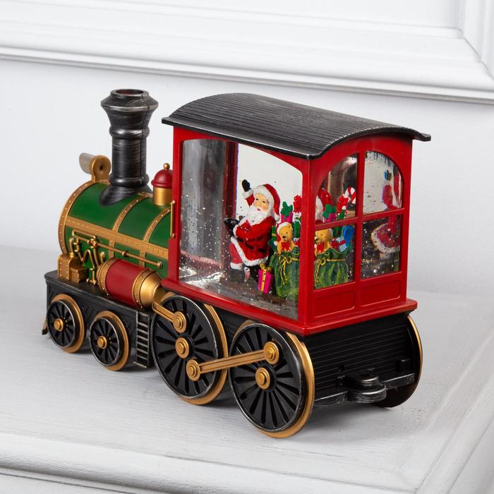 Светодиодная фигура «Паровоз» 31 × 17 × 10 см, пластик, батарейки ААх3 (не в комплекте), USB, свечение тёплое белое Светодиодная фигура «Паровоз» 31 × 17 × 10 см, пластик, батарейки ААх3 (не в комплекте), USB, свечение тёплое белое