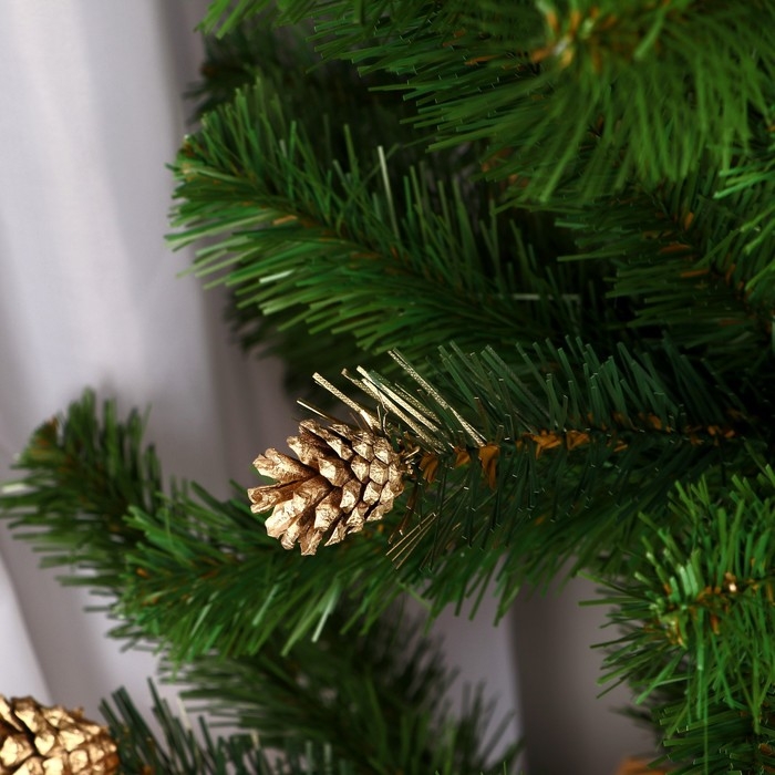 Ёлка искусственная "Таёжная" элитная ( с золотыми шишками) 100 см