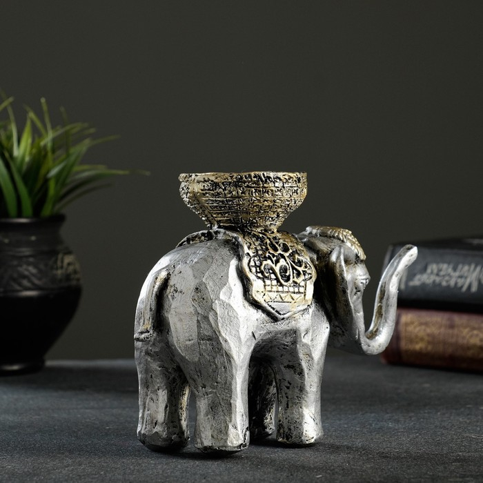 Подсвечник Подсвечник "Слон" серебро 13х19см