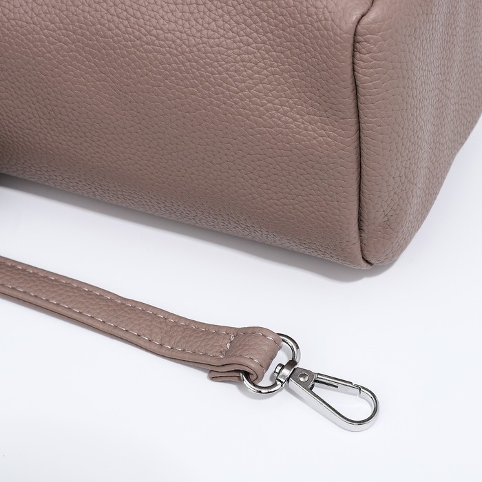 Сумка-багет на молнии, цвет бежевый Сумка-багет на молнии, цвет бежевый