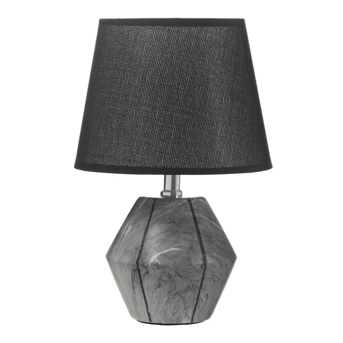 Настольная лампа Настольная лампа "Амандин" E14 40Вт серый-черный 23х23х35 см RISALUX