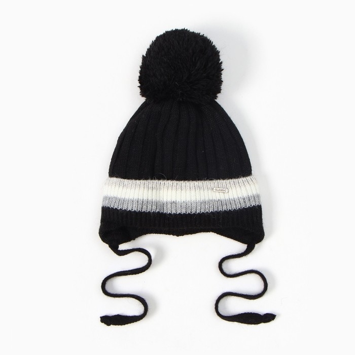 Шапка детская, цвет черный, размер 50-52 Шапка детская, цвет черный, размер 50-52