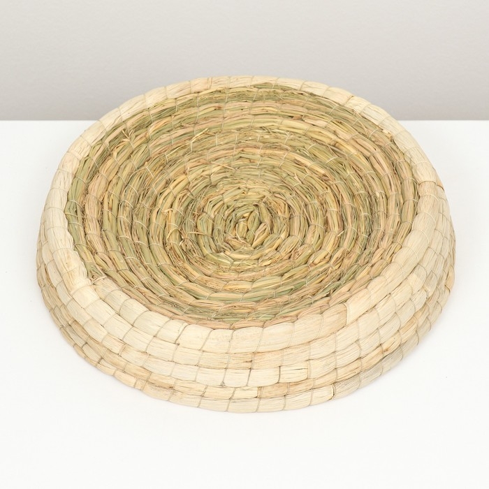 Экологичный лежак для животных (хлопок+рогоз),  50 см, белая Экологичный лежак для животных (хлопок+рогоз),  50 см, белая