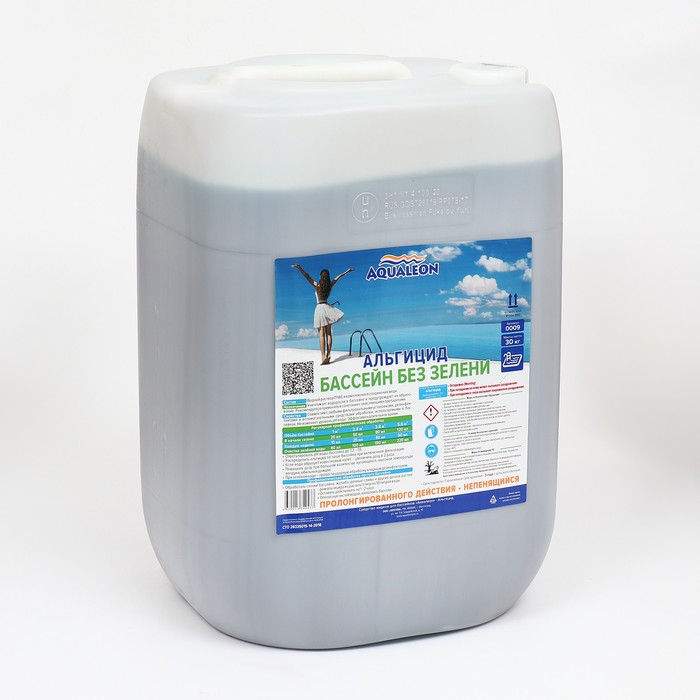 Альгицид Aqualeon непенящийся пролонгированного действия, 30 л (30 кг) Альгицид Aqualeon непенящийся пролонгированного действия, 30 л (30 кг)