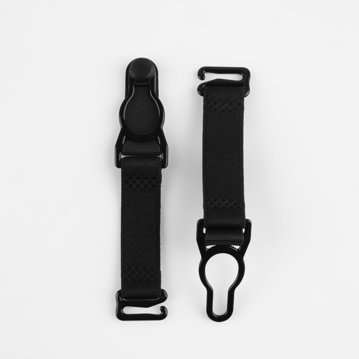 Застёжка для чулок, с удлинителем, металлическая, 1,2 × 7,8 см, 4 шт, цвет чёрный Застёжка для чулок, с удлинителем, металлическая, 1,2 × 7,8 см, 4 шт, цвет чёрный