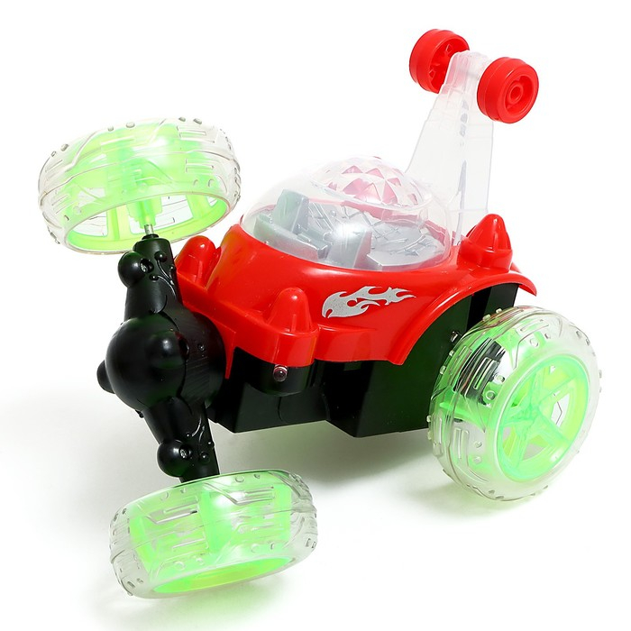 Перевёртыш радиоуправляемый «Трюкач», подсветка колёс, работает от аккумулятора, цвета МИКС Перевёртыш радиоуправляемый «Трюкач», подсветка колёс, работает от аккумулятора, цвета МИКС