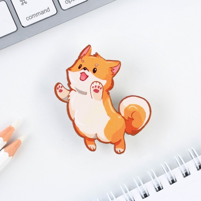 Значок деревянный «Песик», 3,4 х 3,5 см Значок деревянный «Песик», 3,4 х 3,5 см