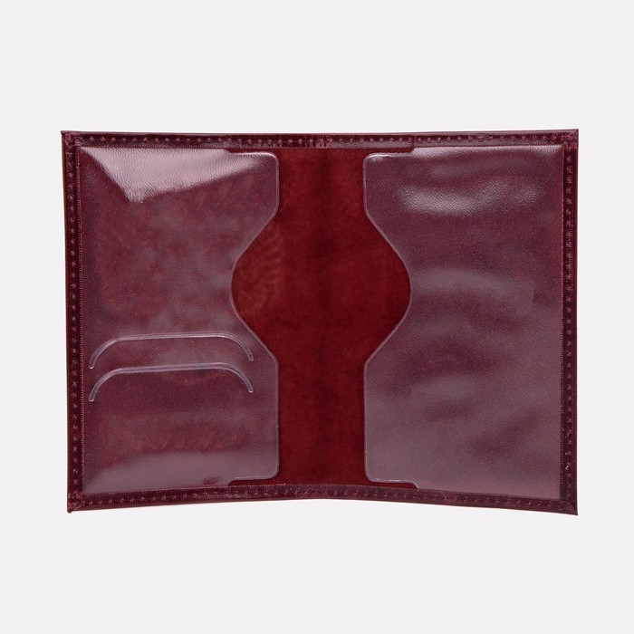 Обложка для паспорта, цвет бордовый Обложка для паспорта, цвет бордовый