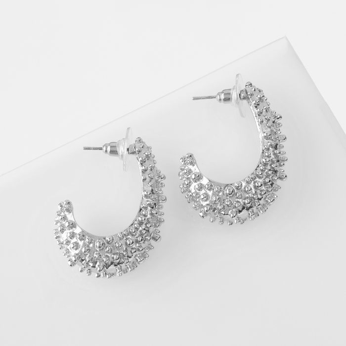 Серьги металл «Стиль» неоны, цвет серебро Серьги металл «Стиль» неоны, цвет серебро