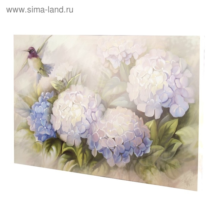 Картина на холсте Картина на холсте "Цветы гортензии" 60*100 см