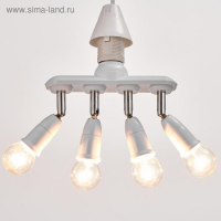 Светильник 1116/4 Е27 40Вт белый 5х19х17,5 см BayerLux Светильник 1116/4 Е27 40Вт белый 5х19х17,5 см BayerLux