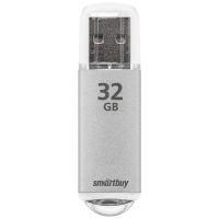 Флешка Smartbuy V-Cut, 32 Гб, USB 2.0, чт до 25 Мб/с, зап до 15 Мб/с, серая