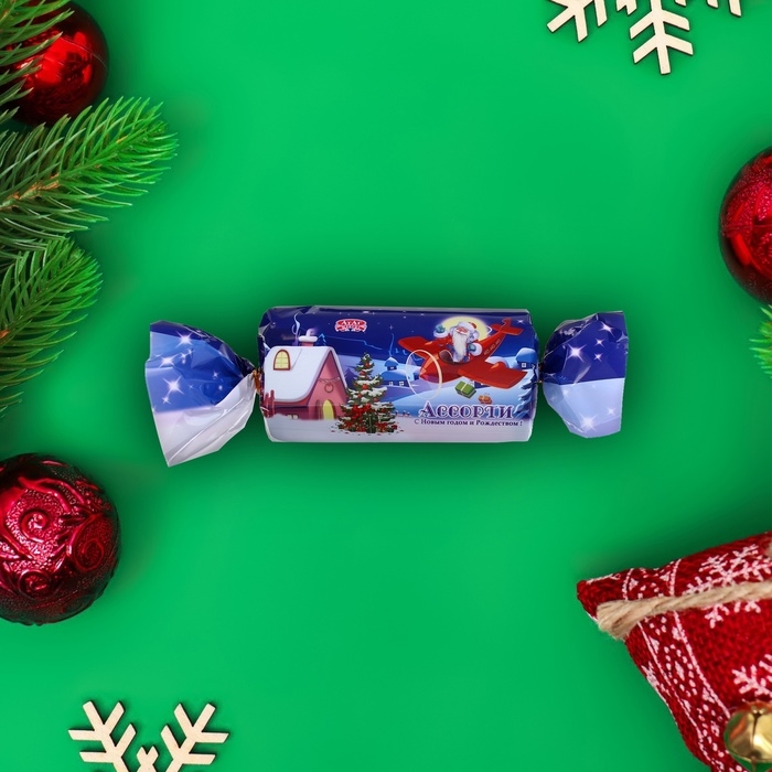 Новый год. Конфеты глазированные "С Новым годом и Рождеством!", 200 г