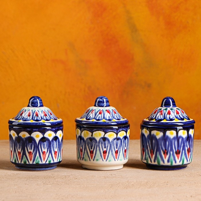 Набор баночек для специй 150 мл, 3 шт. + приправа в подарок Набор баночек для специй 150 мл, 3 шт. + приправа в подарок