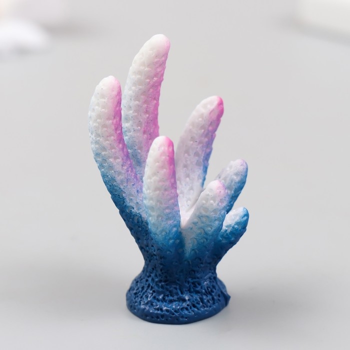 Фигурка для флорариума полистоун  Фигурка для флорариума полистоун "Коралл разноцветный" 3х5,3 см