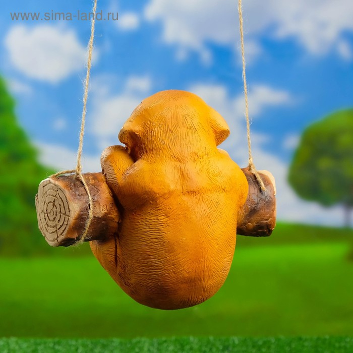 Подвесной декор Подвесной декор "Щенок на бревне", 21х13х18см