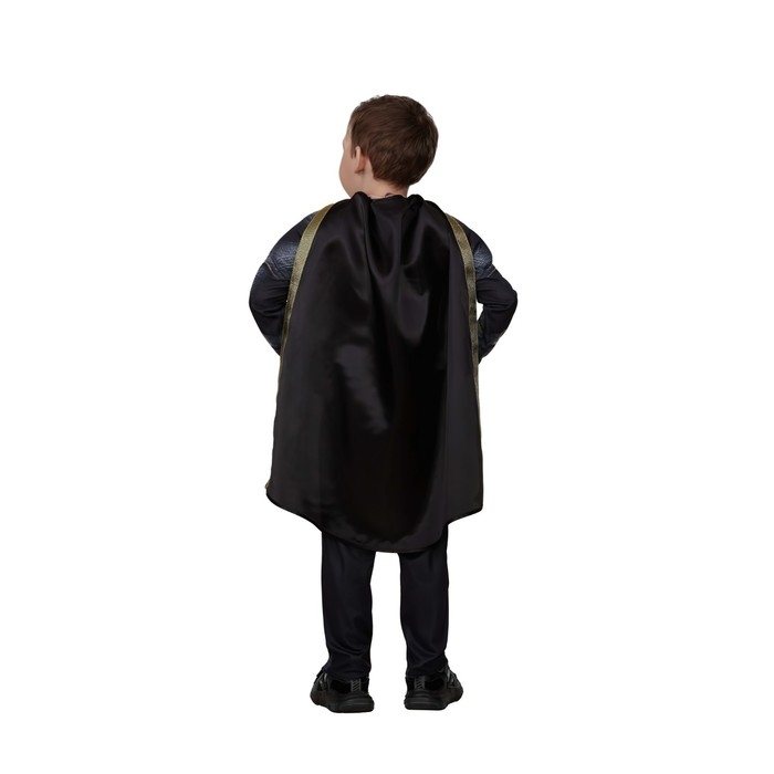 Карнавальный костюм супергерой «Чёрный Адам», с мускулами, р. 34, рост 134 см Карнавальный костюм супергерой «Чёрный Адам», с мускулами, р. 34, рост 134 см