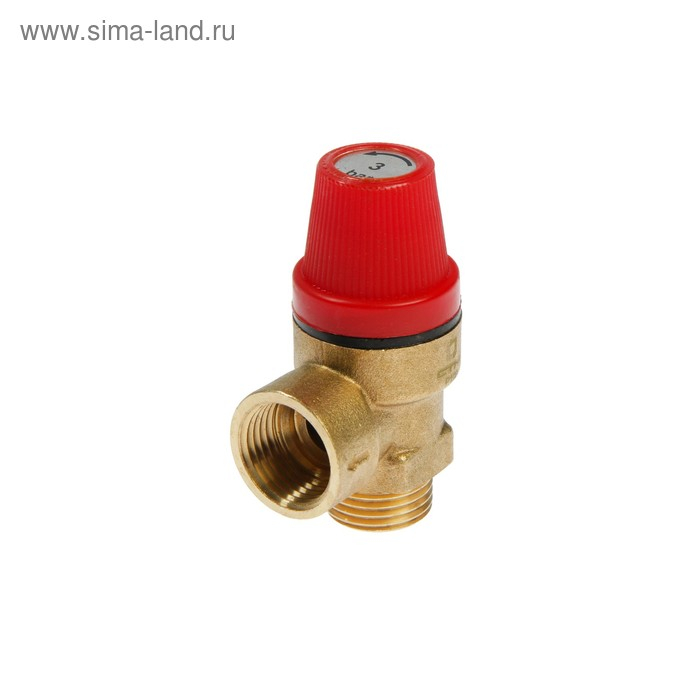 Клапан предохранительный  Клапан предохранительный "СТМ" ТЕРМО, внутренняя/наружная резьба 1/2", 3 бар