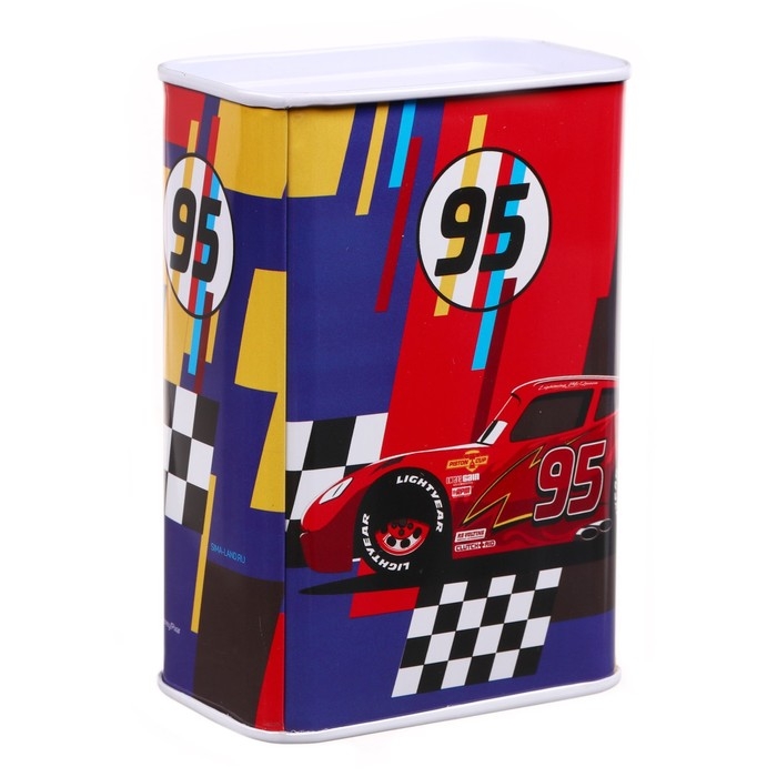 Копилка металлическая, 4,8 см х 7,8 см х 10,8 см Копилка металлическая, 4,8 см х 7,8 см х 10,8 см "Lightning", Тачки