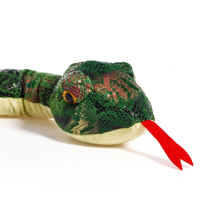 Мягкая игрушка «Змея», 105 см, цвет зелёный Мягкая игрушка «Змея», 105 см, цвет зелёный