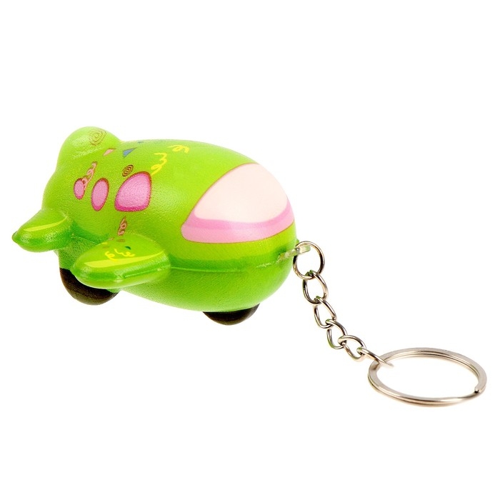 Мялка сквиши Мялка сквиши "Самолётик" на брелоке, цвета МИКС