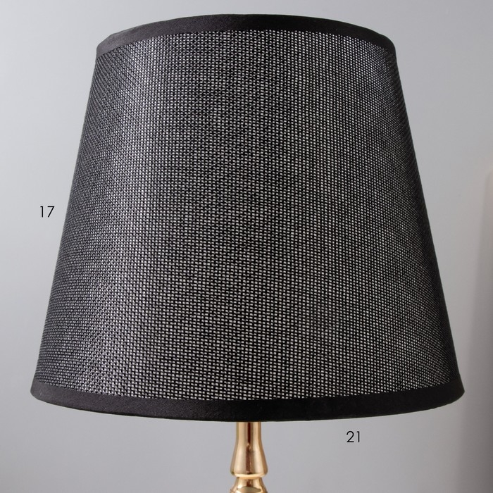 Настольная лампа Настольная лампа "Марфа" Е27 40Вт чёрно-золотой 22х22х40 см RISALUX