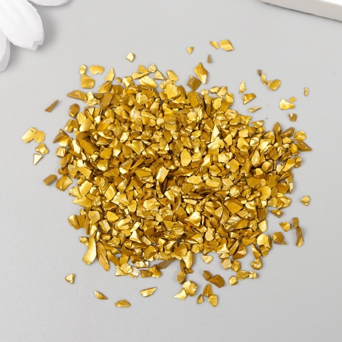Декор стекло Декор стекло "Слюда золото" 20 гр