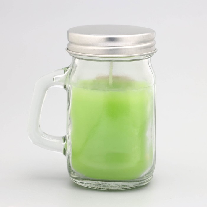 Свеча ароматическая в банке  Свеча ароматическая в банке "Яблоко", 7,2 х 8,5 см, 190 г