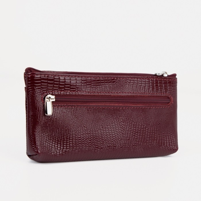 Кошелёк-ключница женский на молнии, цвет бордовый Кошелёк-ключница женский на молнии, цвет бордовый