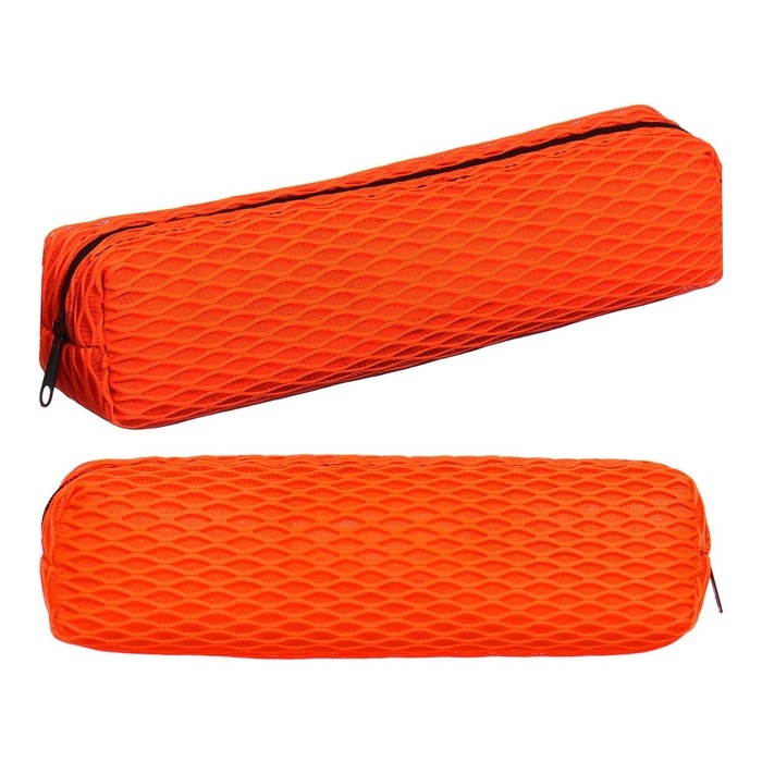 Пенал школьный на молнии Calligrata Пенал школьный на молнии Calligrata "Сетка", оранжевый